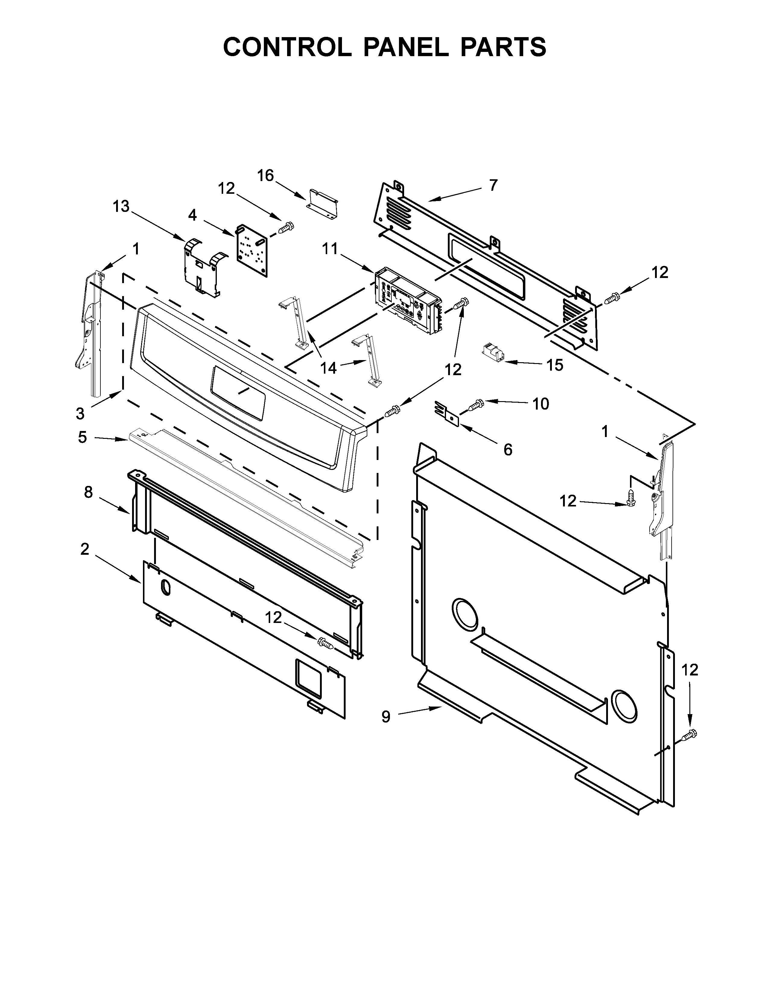 Control panel parts
