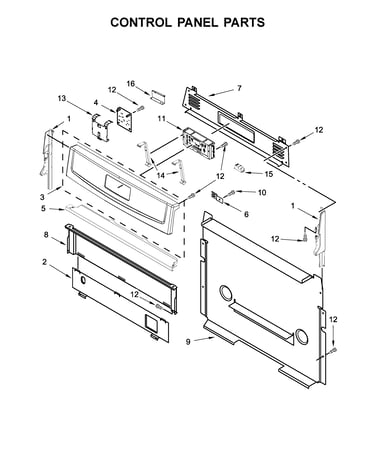 Control panel parts