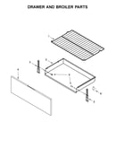 Drawer and broiler parts