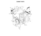 Whirlpool WGD92HEFW1 cabinet parts diagram