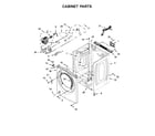 Whirlpool WGD8540FW1 cabinet parts diagram