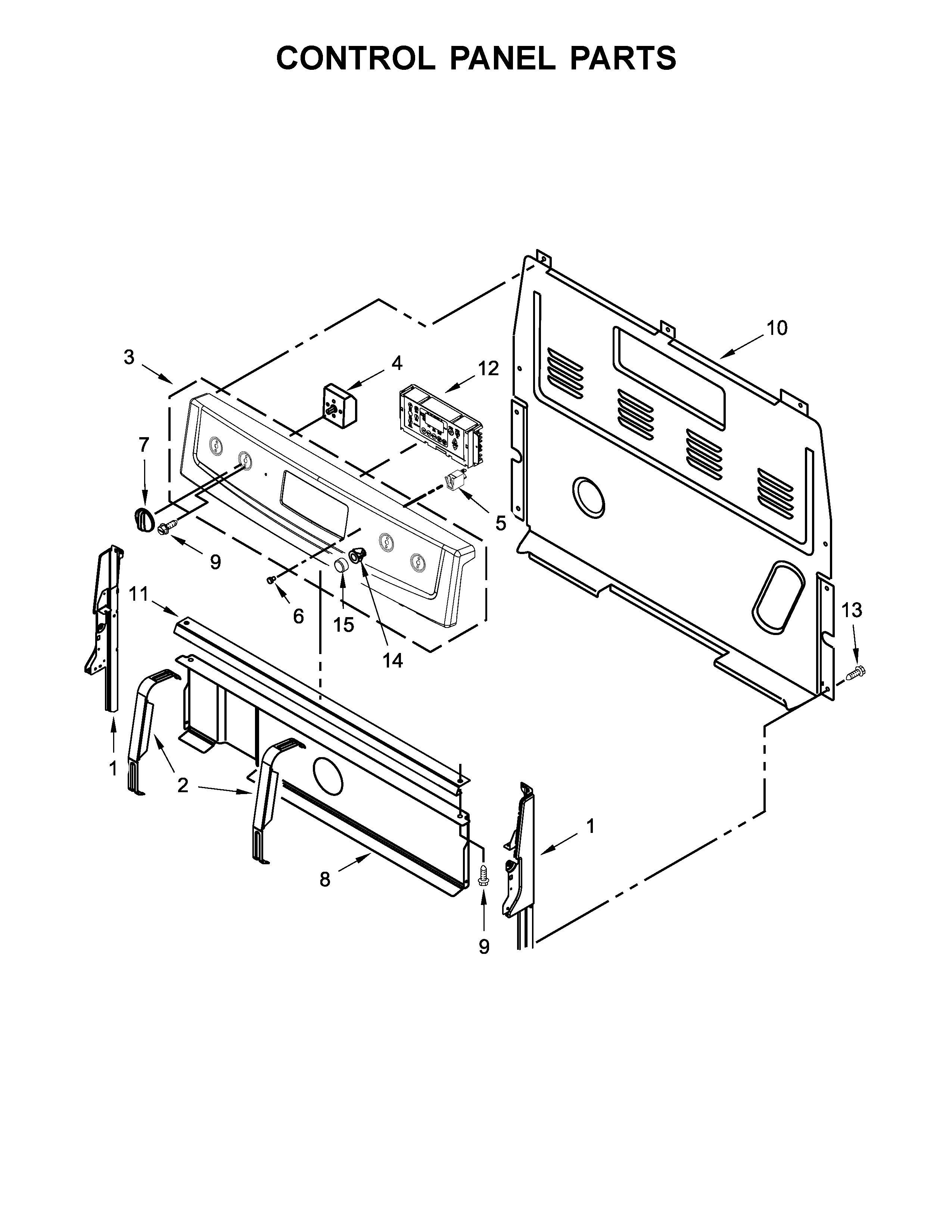 Control panel parts