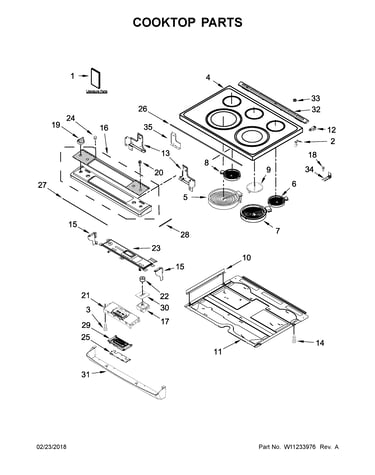 Cooktop parts