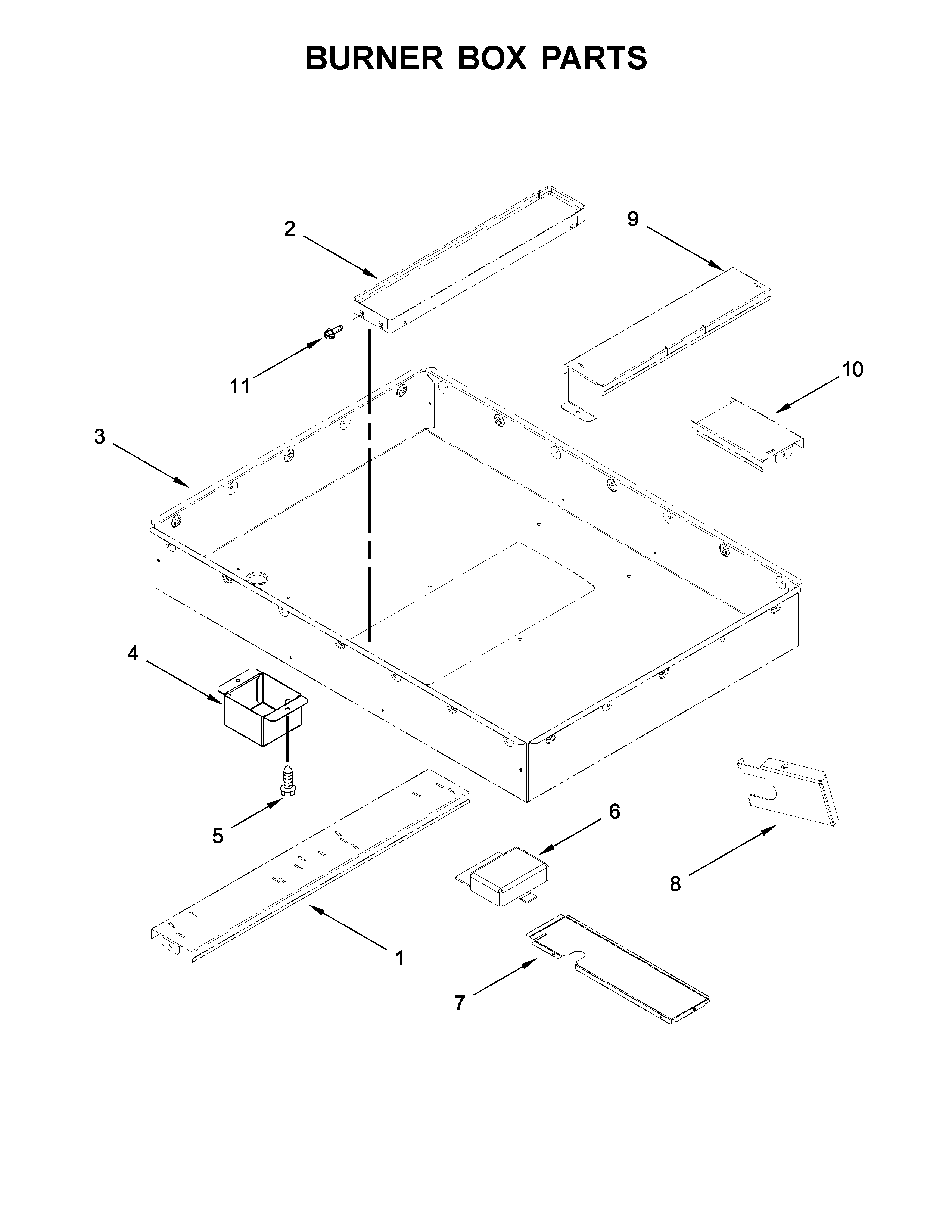 Burner box parts