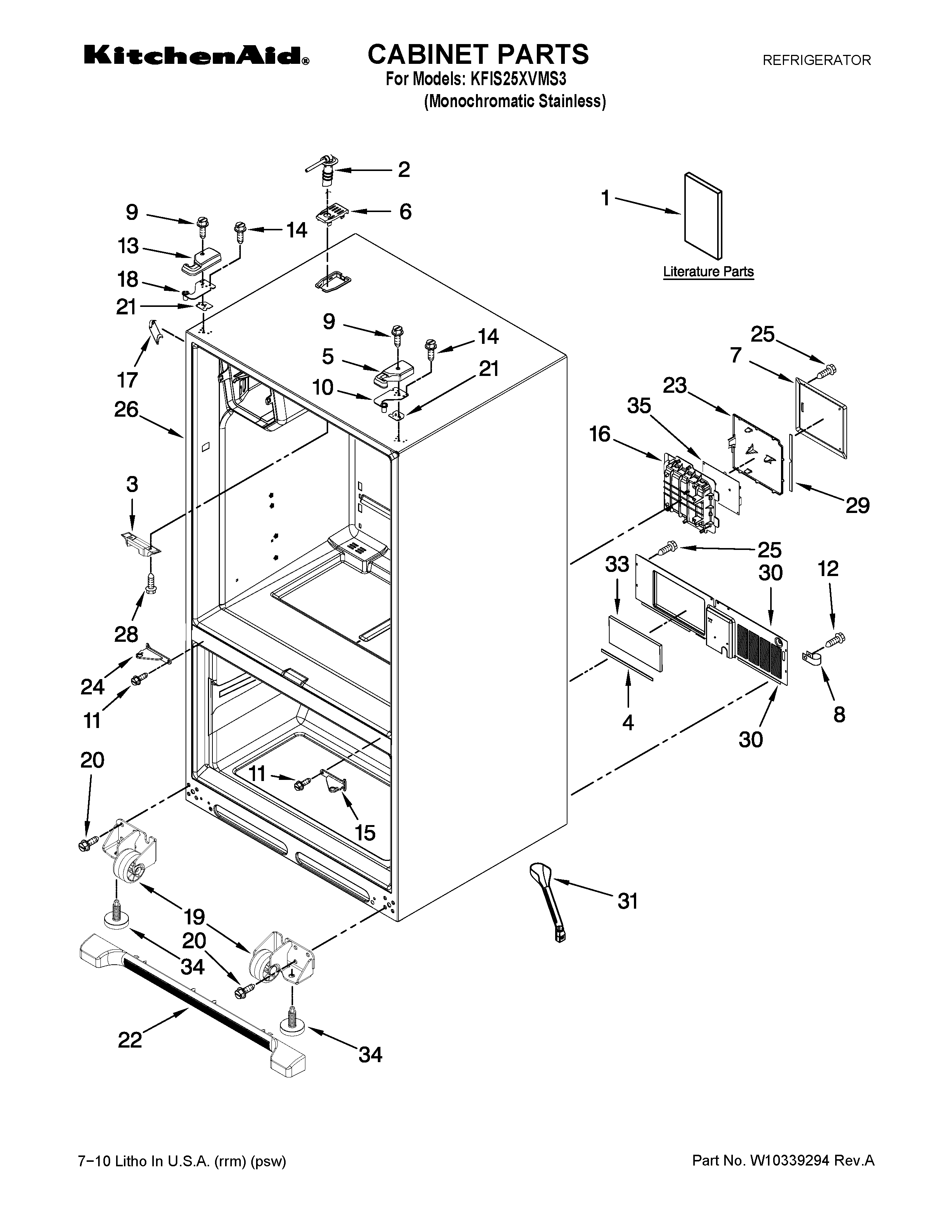 Cabinet parts