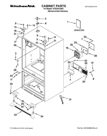 Cabinet parts