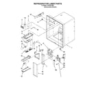 KitchenAid KFIS25XVMS3 refrigerator liner parts diagram