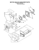 Motor and ice container parts