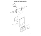 Whirlpool WDF330PAHB2 door and panel parts diagram