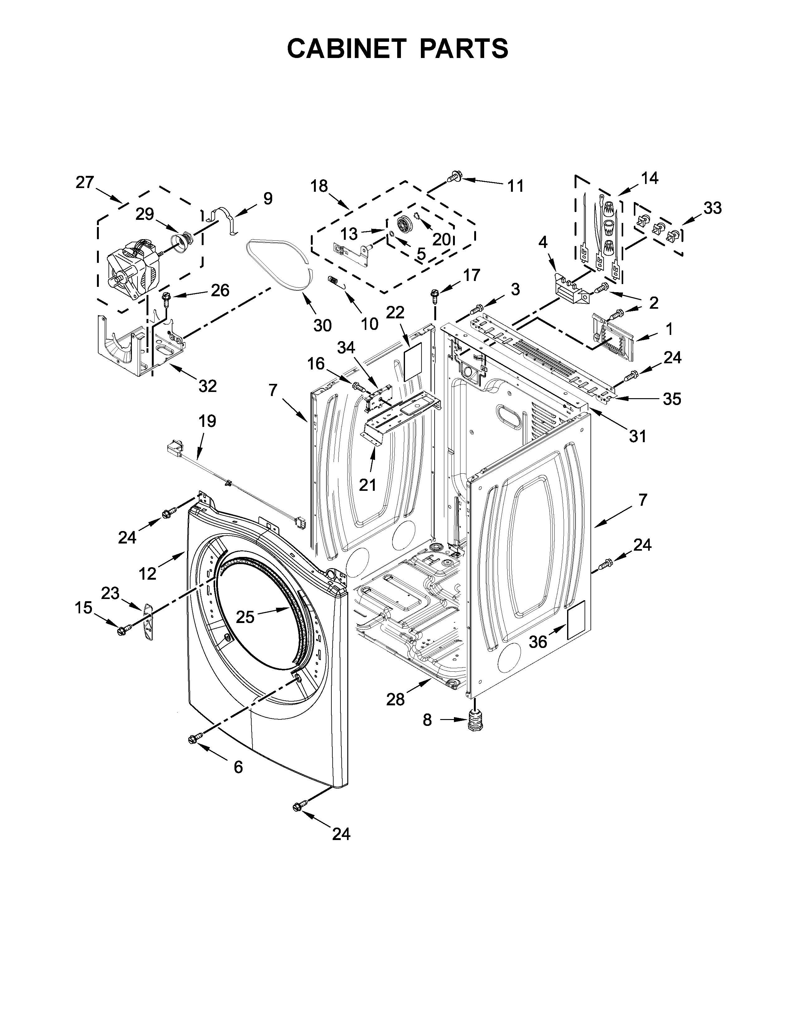 Cabinet parts