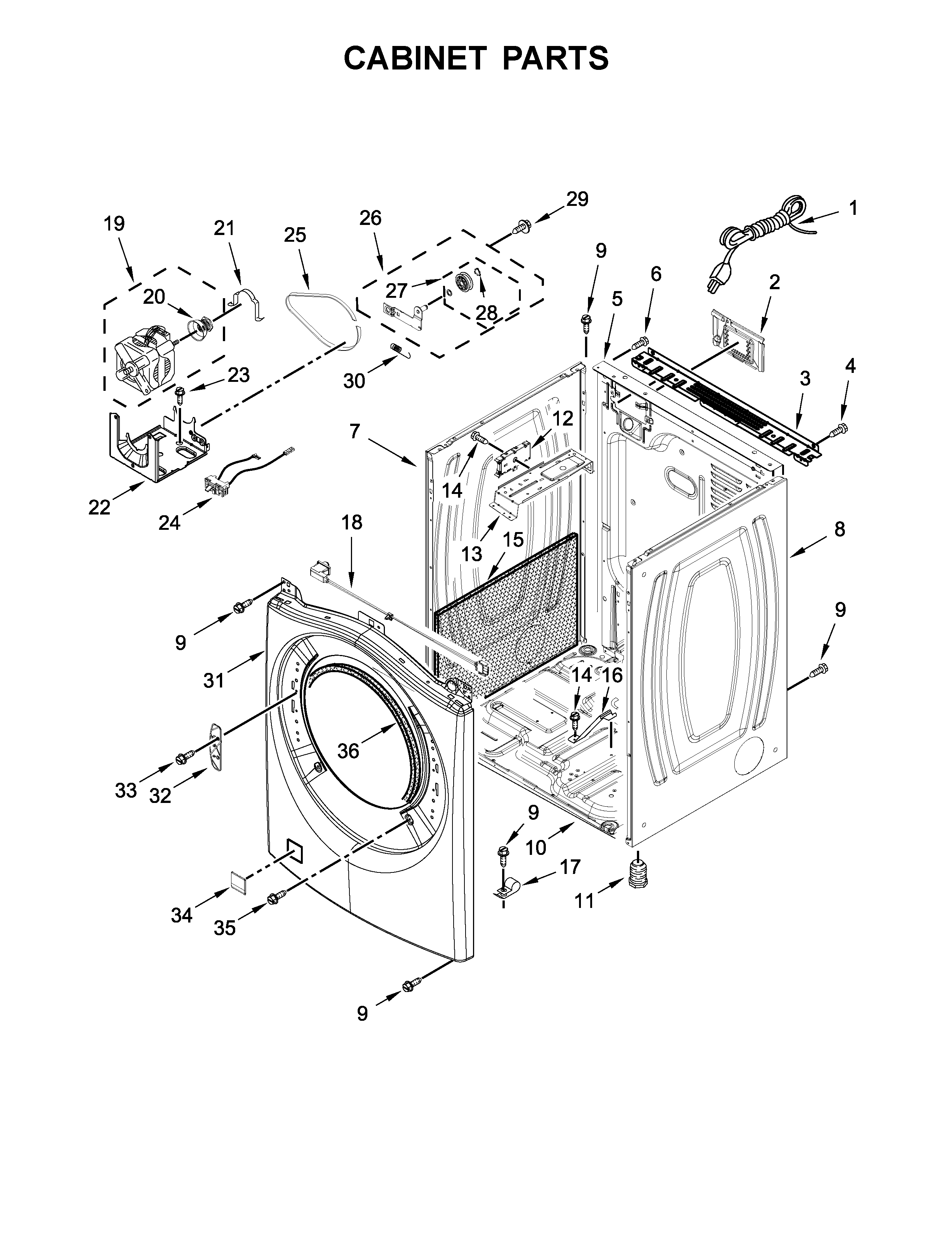 Cabinet parts
