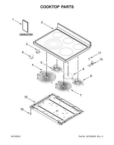 Cooktop parts