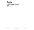 Whirlpool WFG510S0HS0 cover sheet diagram
