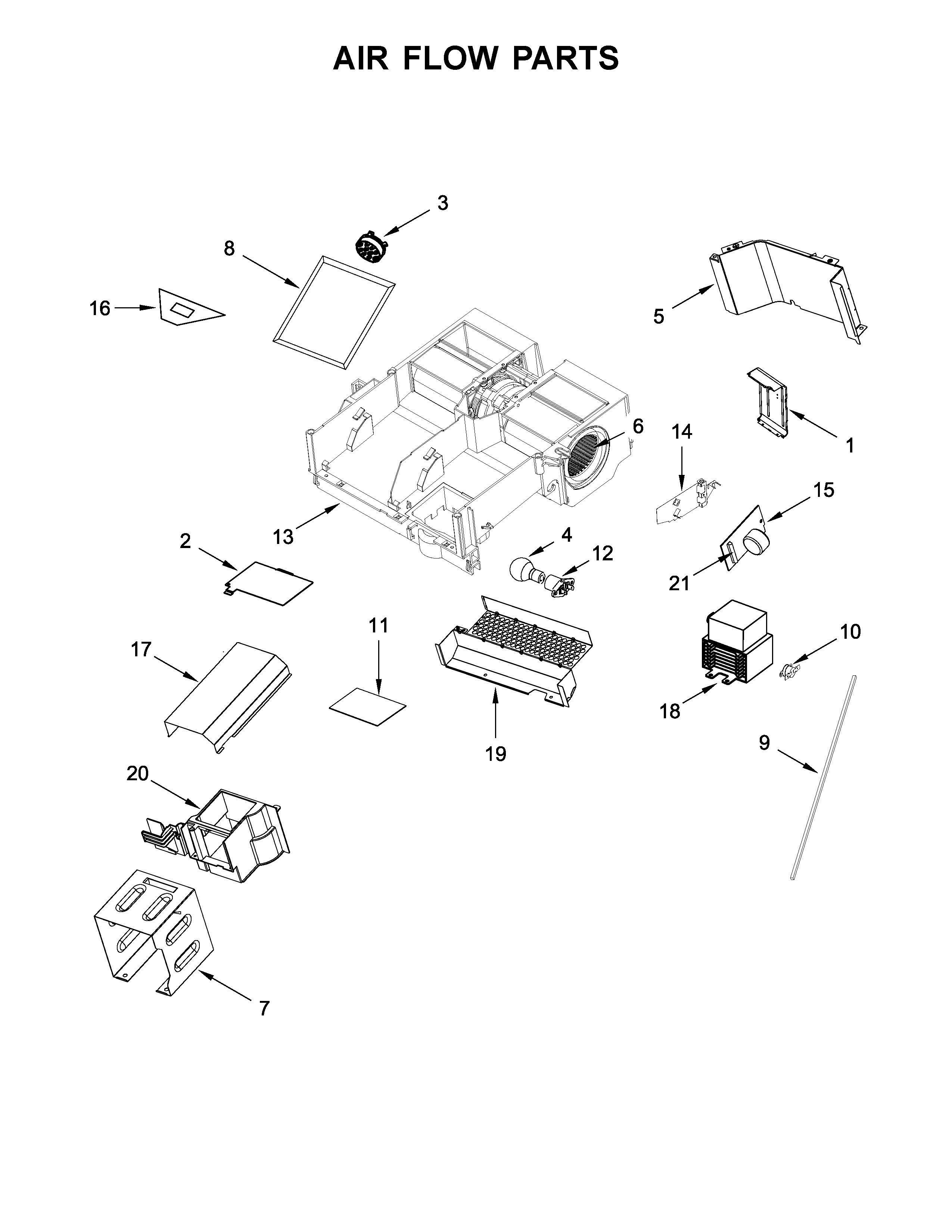 Air flow parts