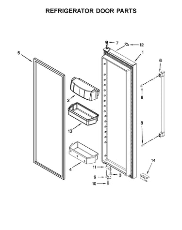 Refrigerator door parts