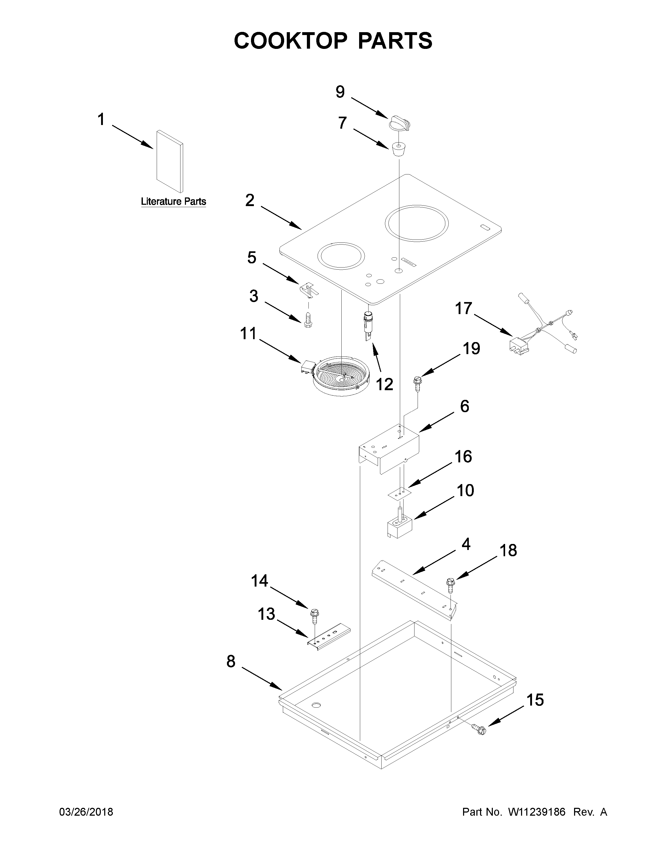 COOKTOP PARTS