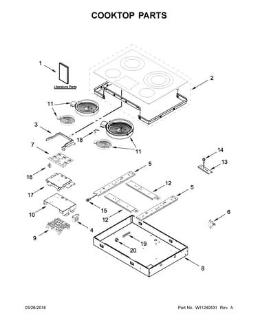 Cooktop parts