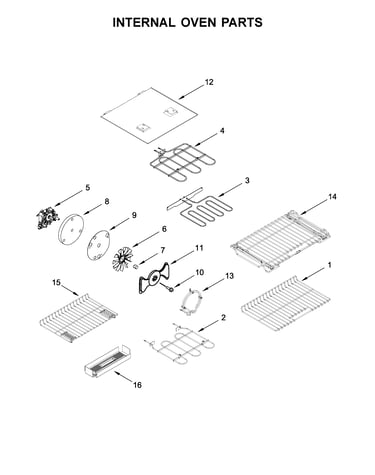 Internal oven parts