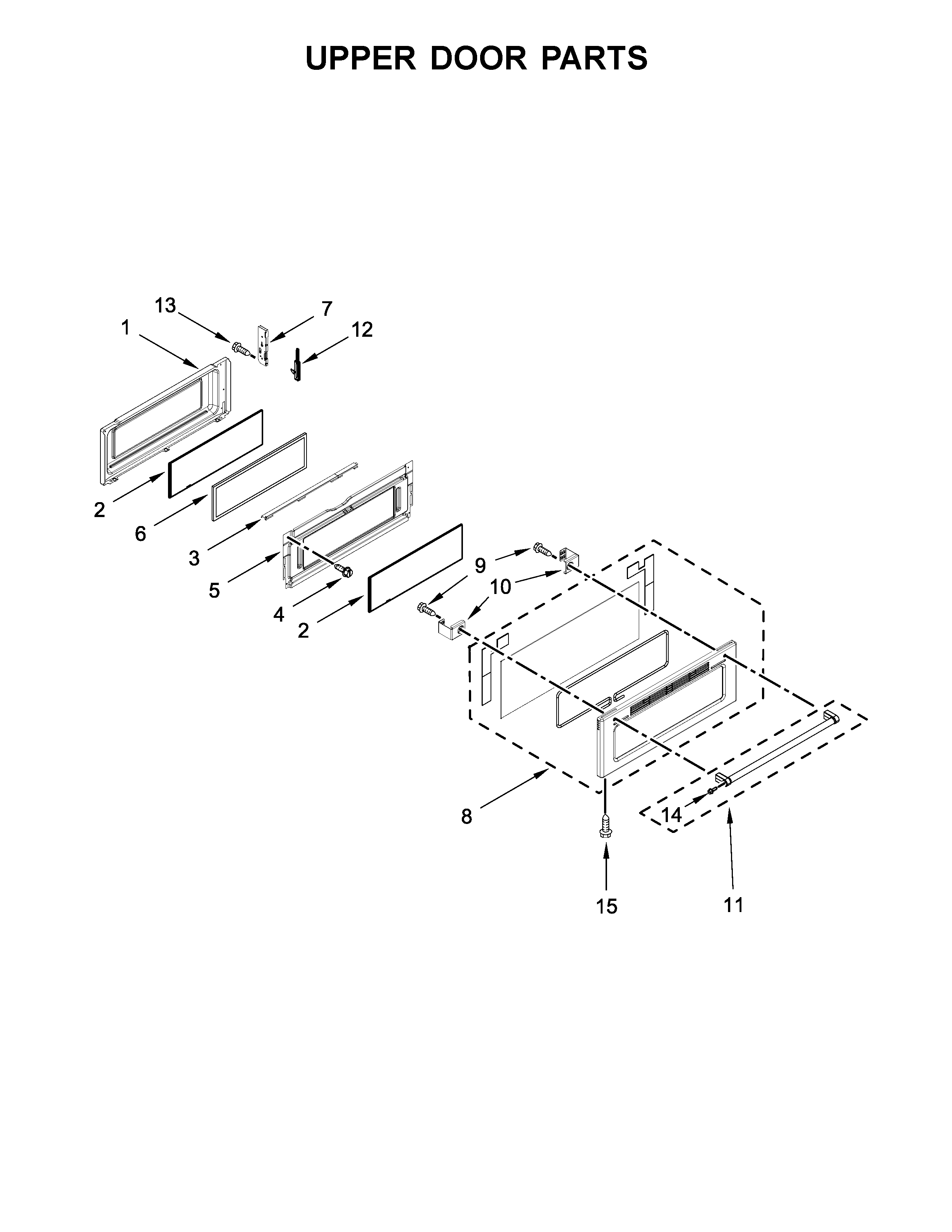 Upper door parts
