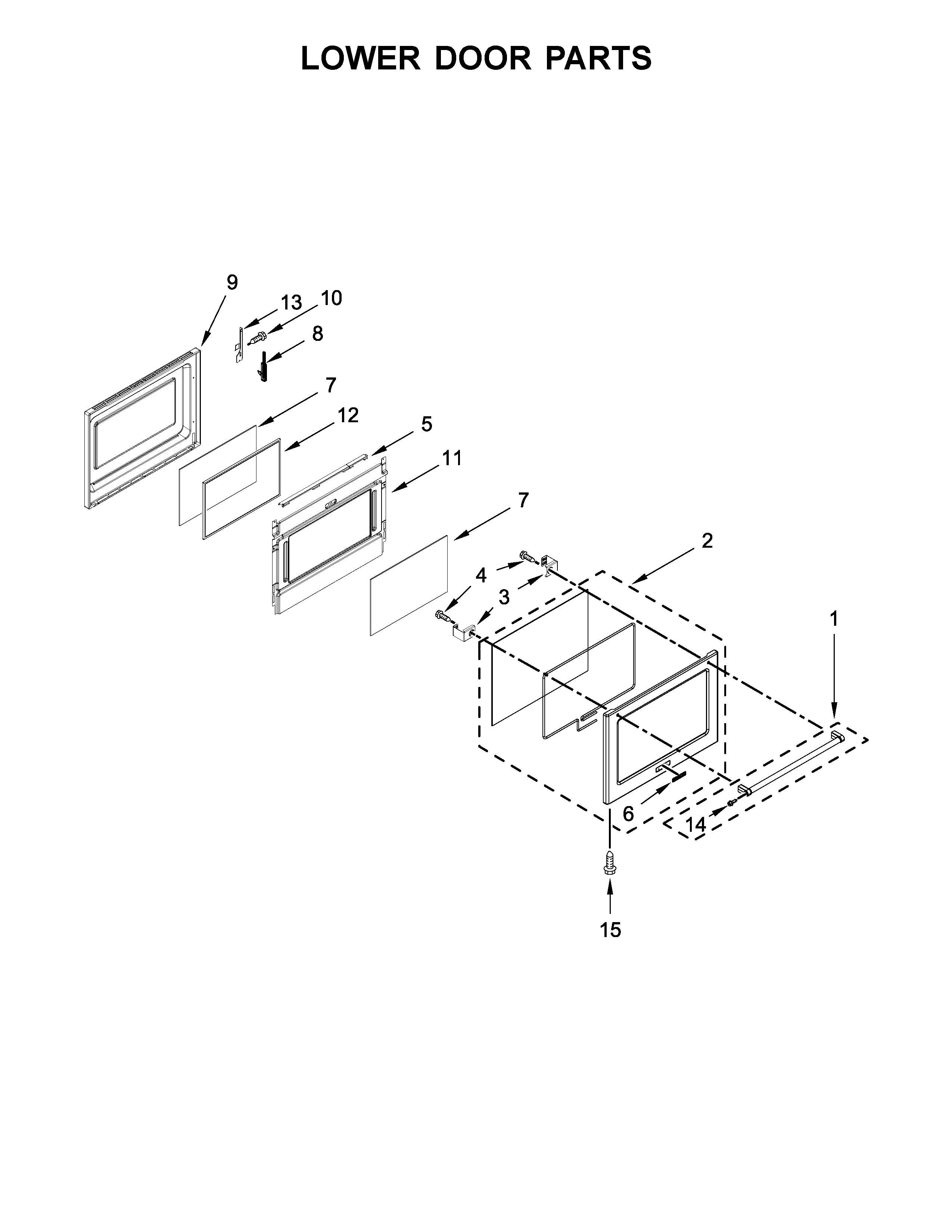 Lower door parts