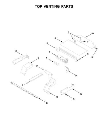 Top venting parts