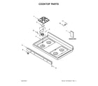 Whirlpool WFG510S0HB0 cooktop parts diagram