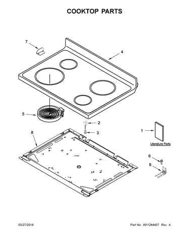 Cooktop parts