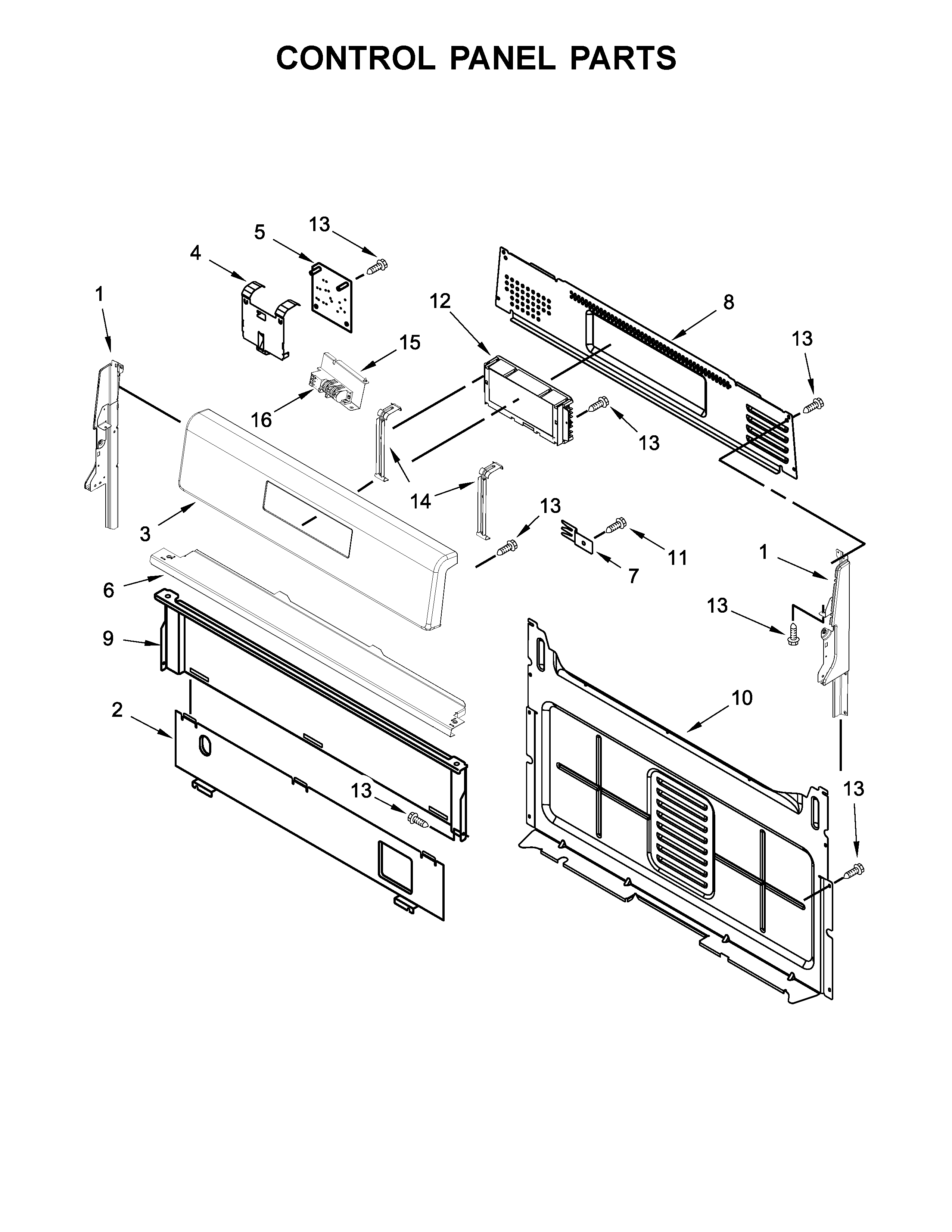 Control panel parts