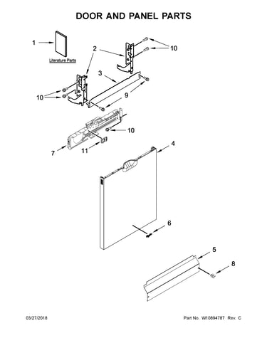 Door and panel parts