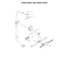 Whirlpool WDF770SAFZ0 upper wash and rinse parts diagram