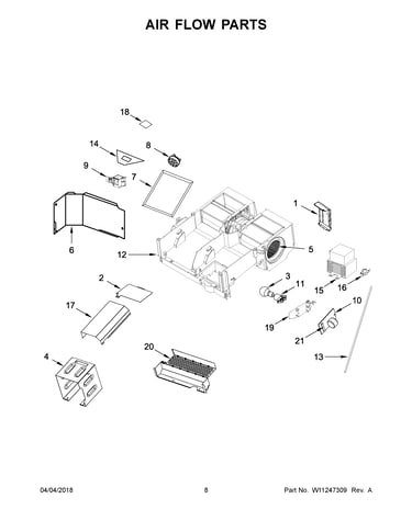 Air flow parts