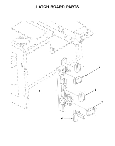 Latch board parts