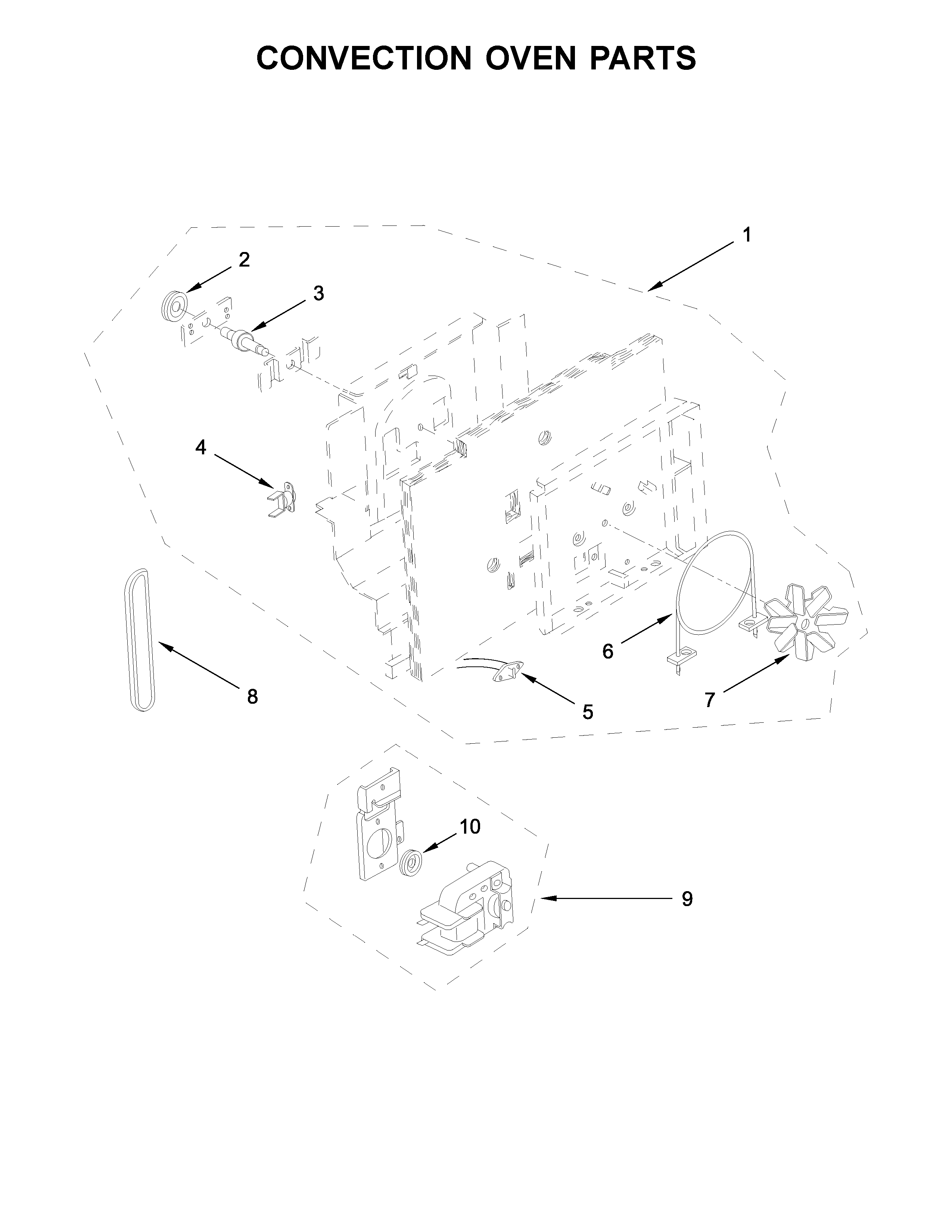 Convection oven parts