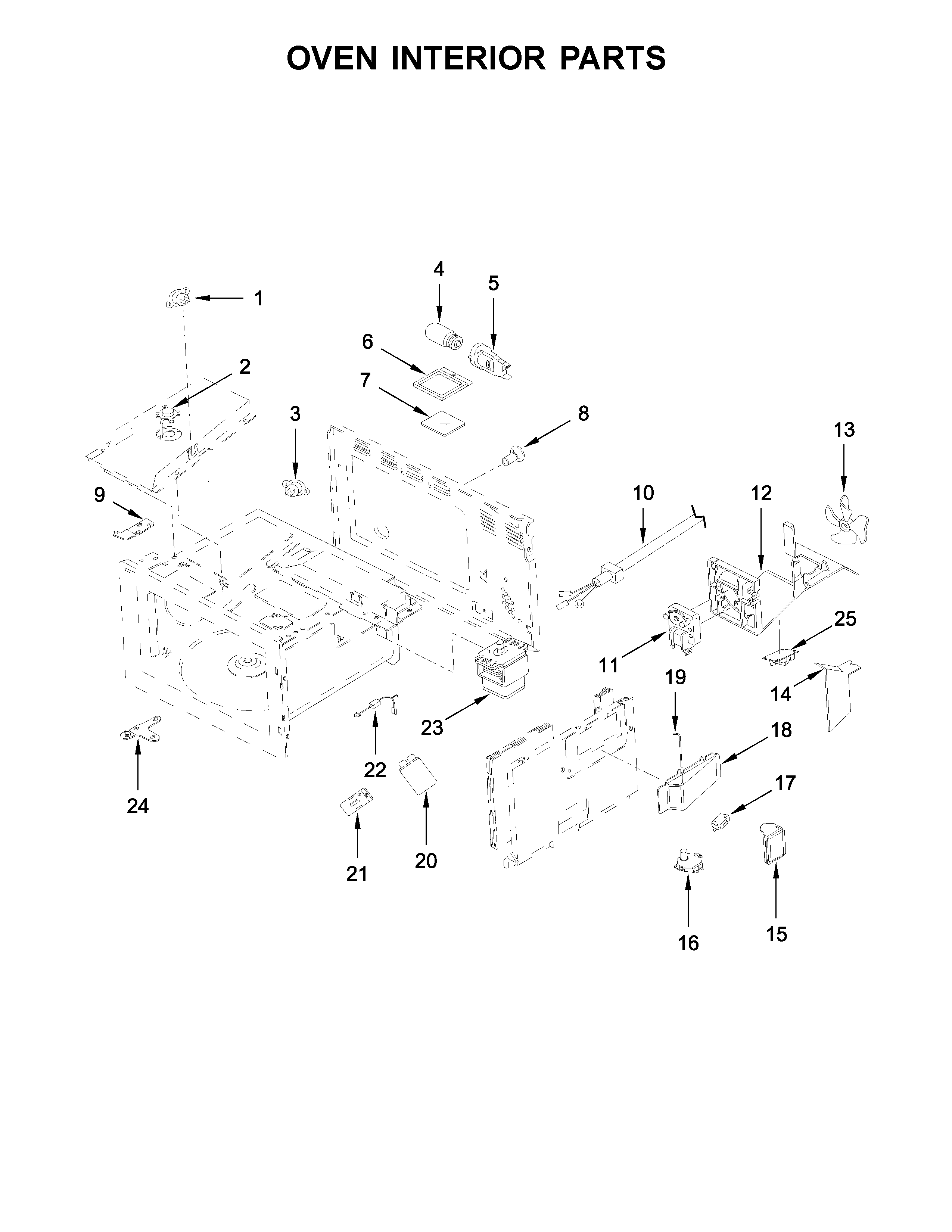 Oven interior parts