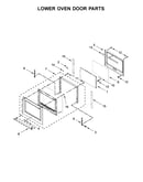 Lower oven door parts