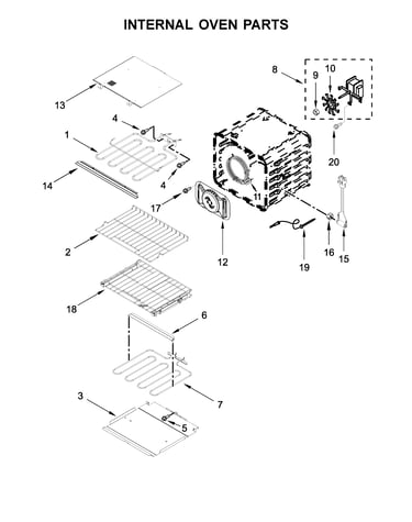 Internal oven parts