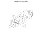 KitchenAid KODE507EBL04 upper oven door parts diagram