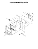 Lower oven door parts