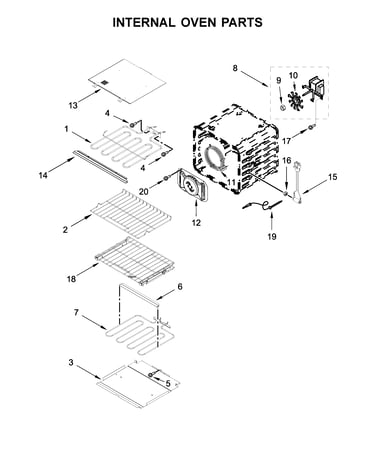 Internal oven parts