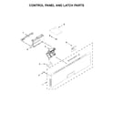 Ikea IDT930SAGX0 control panel and latch parts diagram