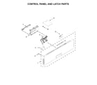 Ikea IDT930SAGX0 control panel and latch parts diagram