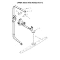 Ikea IDT930SAGX0 upper wash and rinse parts diagram