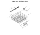 Ikea IDT930SAGX0 upper rack and track parts diagram