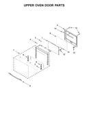 Upper oven door parts