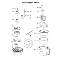 KitchenAid 5KFP1335SER0 attachment parts diagram
