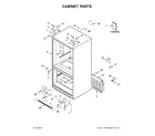 Whirlpool WRF535SMBW00 cabinet parts diagram