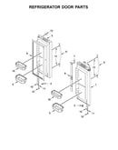 Refrigerator door parts