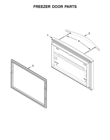 Freezer door parts