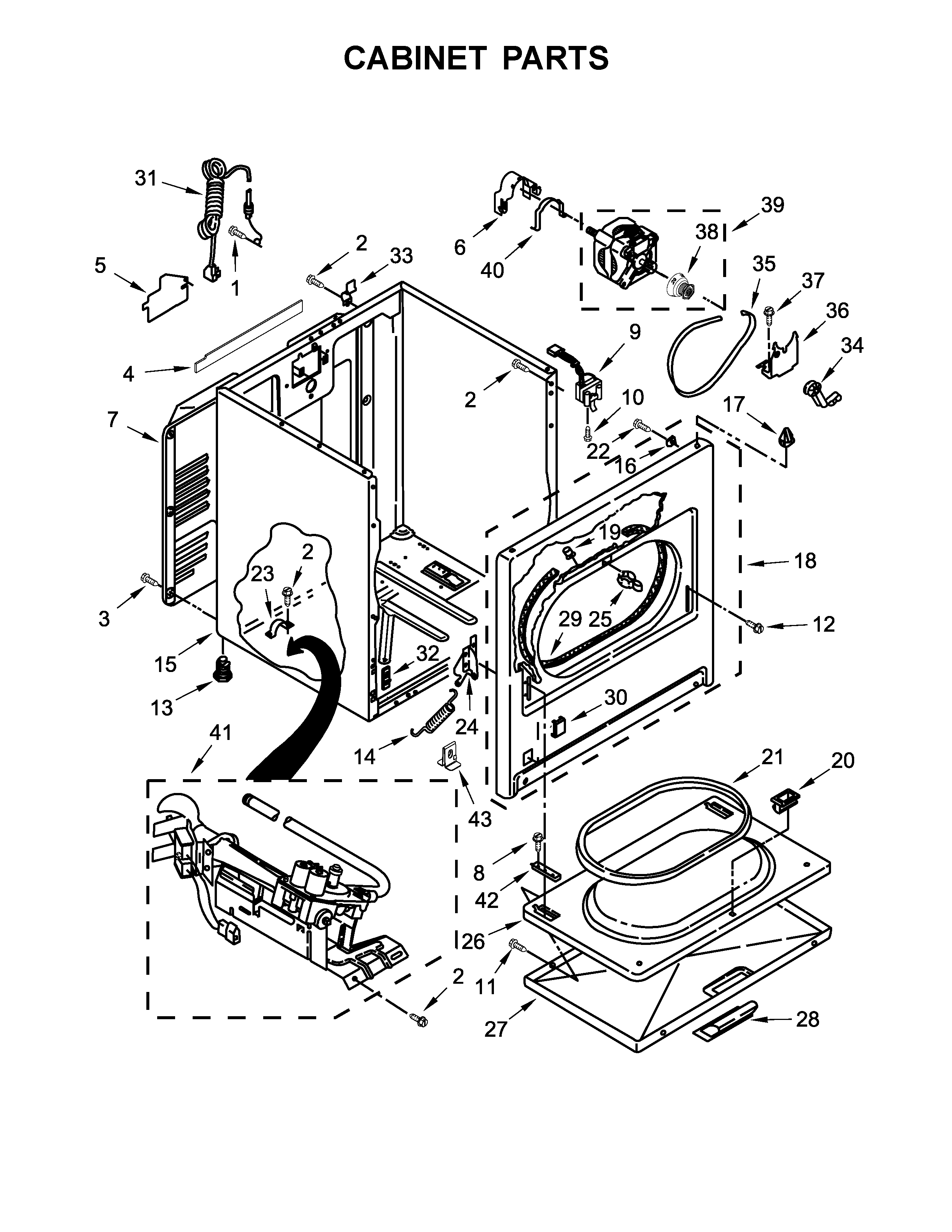 Cabinet parts