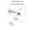 Whirlpool WGD49STBW0 burner assembly parts diagram